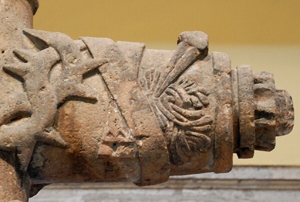 Front, right arm & finial - Basilica Museum, Guadalupe Cross