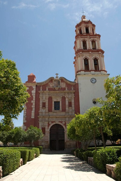 San Sebastián, façade & bell-tower - Venado, San Luis Potosí