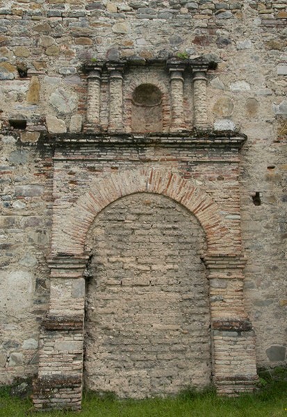 San Pedro, lateral portal (walled up) - Nexicho, Oaxaca