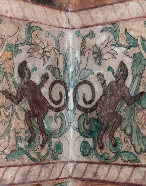 Dado mural detail - Casa del Deán, Sala de los Triunfos