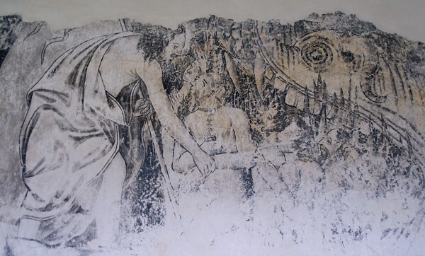 The Harrowing of Hell - Cloister grisaille murals