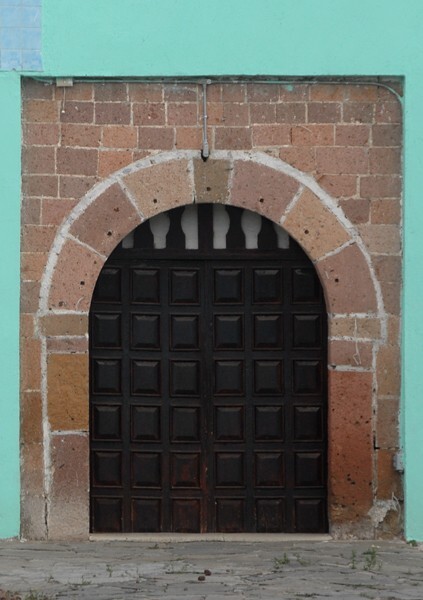 San Pedro Apóstol, façade portal alfiz - San Pedro La Paz, Hidalgo