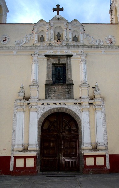 Tlaxcala, San Simón y San Judas, façade, main portal - Calpulalpan, Tlaxcala