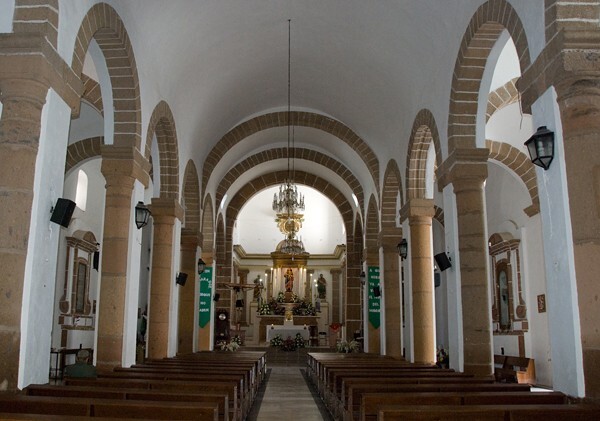 Santiago Apóstol, basilica nave - Tecozautla, Hidalgo