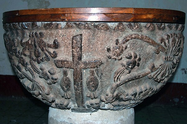 Santa María, second baptismal font - Santa María de la Paz, Zacatecas