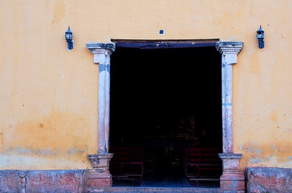 La Purísima Concepción, façade portal - Pomuch, Campeche