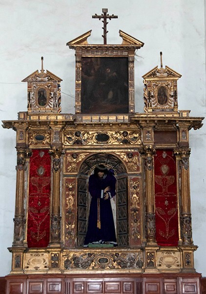 San Bernardino, N nave wall, Passion altar - Xochimilco, México