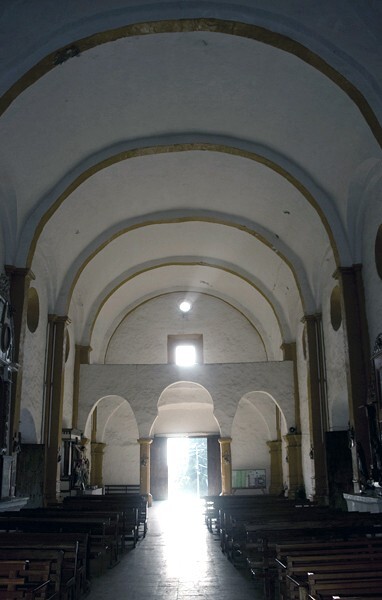 Santiago Apóstol, nave, barrel vault - Temapache, Veracruz