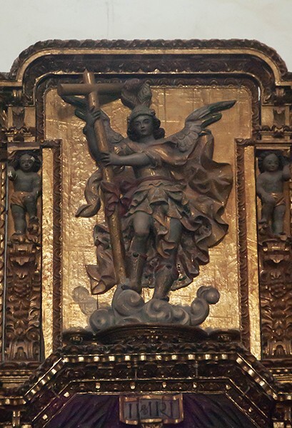 San Bernardino de Sena, S nave wall, La Soledad altar, St. Michael - Xochimilco, México