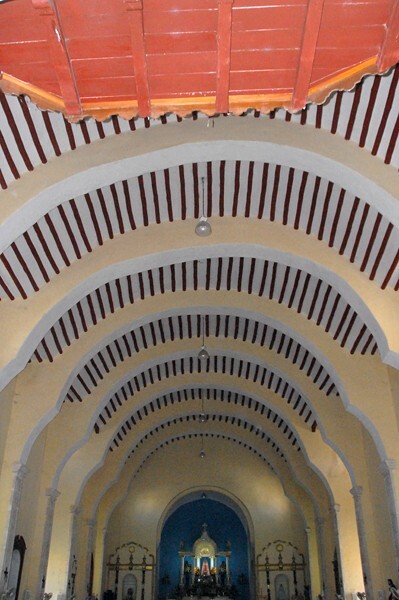 San Francisco, nave & log vault - Hunucmá, Yucatán