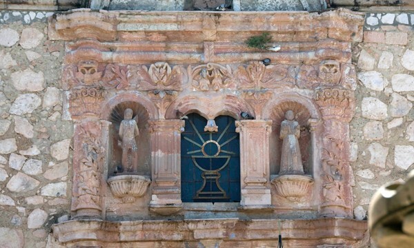 Nuestra Señora de los Remedios, façade, choir loft window - Huajicori, Nyarit