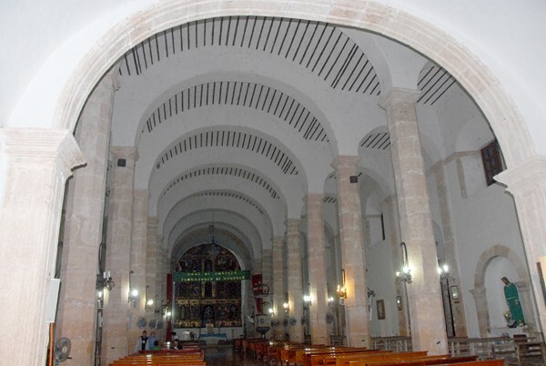 San Francisco, nave & log vault - Oxkutcab, Yucatán