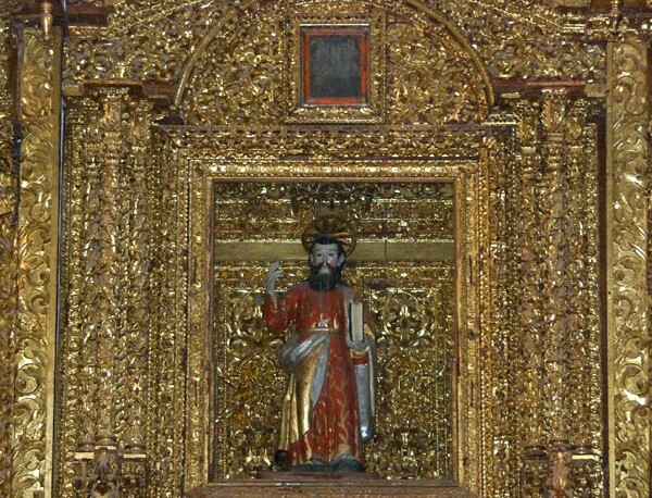 High altar, central figure, St. Andrew - San Andrés