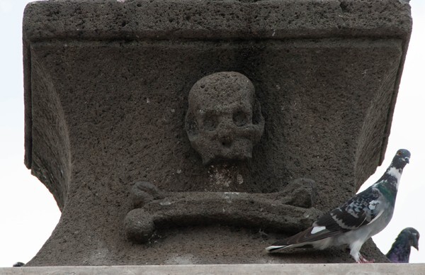 Atrial cross, base relief - San Juan Bautista, atrial cross