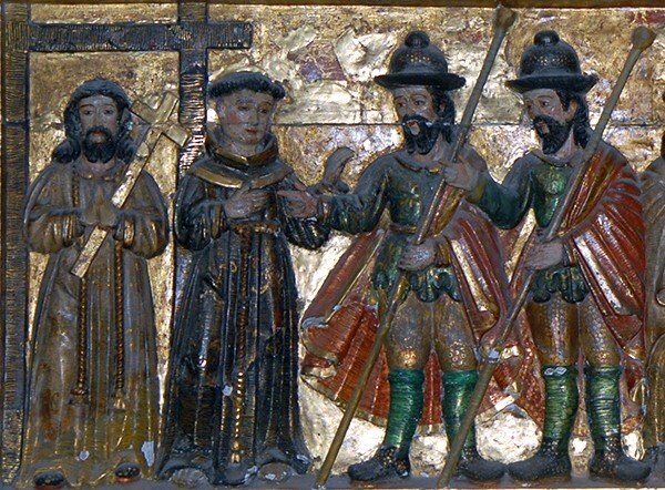 Predella: Miracle of the Mule, detail - San Miguel Arcángel, nave San Antonio de Padua retablo