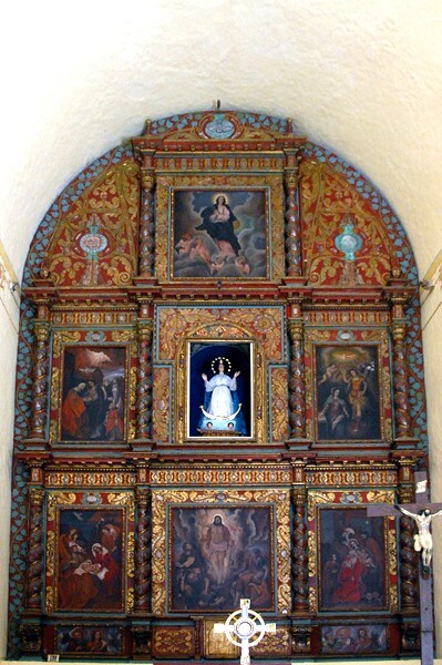 La Purísima Concepción, high altar - Mocochá, Yucatán