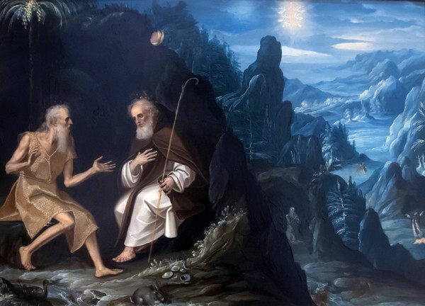 Baltasar de Echave Ibía, SS Paul & Anthony as Hermits - Museo Nacional de Arte