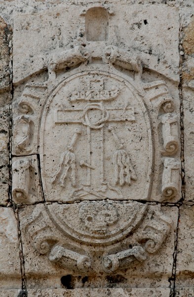 Convento portal relief, Calvary Cross - Las Monjas