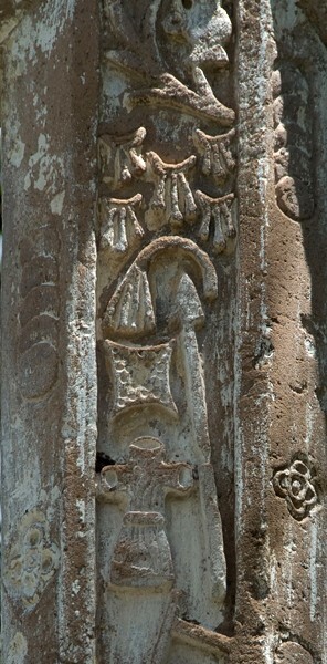 Atrial cross front, shaft details - Nuestro Señor de Ojo Zarco (El Templo del Barrio)