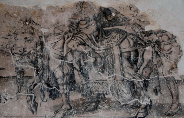 Testera lunette mural - Upper cloister walk