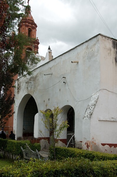 San Buenaventura, capilla abierta / portería - Tezoyuca, México
