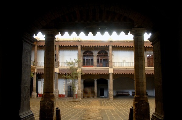 Patio & stairwell - ex-Hacienda Santa Mónica