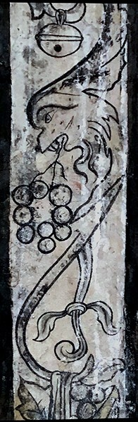 Upper cloister walk mural - San José