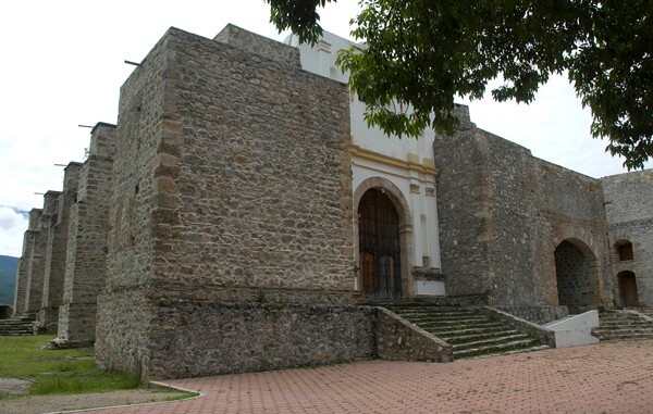San Miguel Arcángel, façade & capilla abierta - Achiutla, Oaxaca