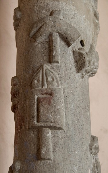 San Juan Teotihuacán, México, La Purísima Concepción, posa cross,  - San Juan Teotihuacán, México