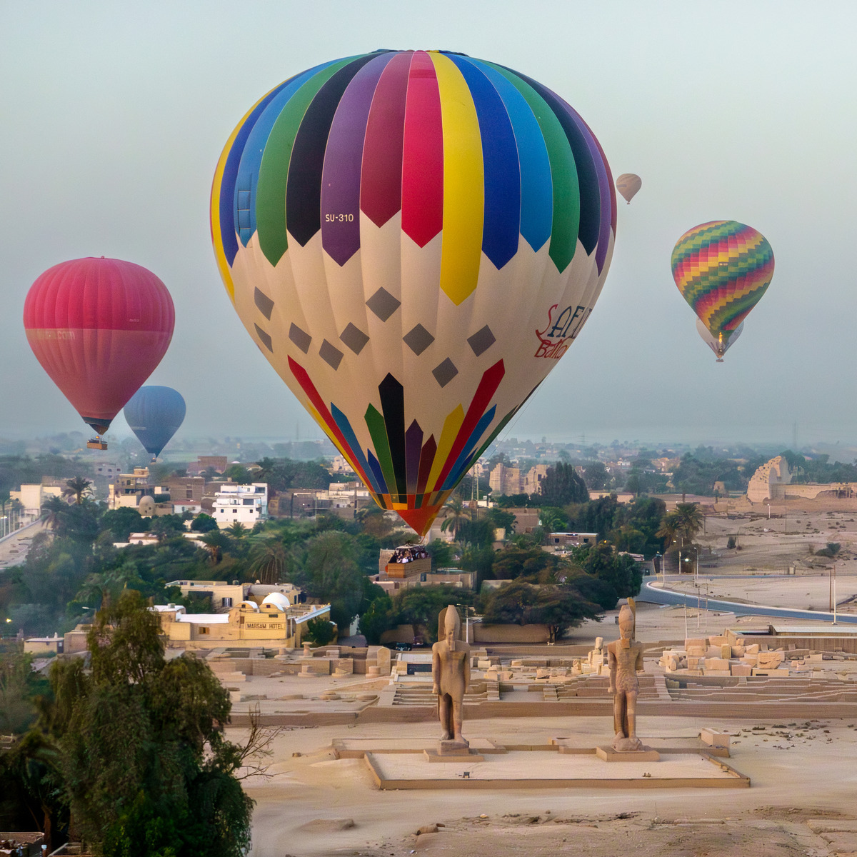 Hot Air Balloon Luxor-35-Enhanced-NR - Egypt from the Air