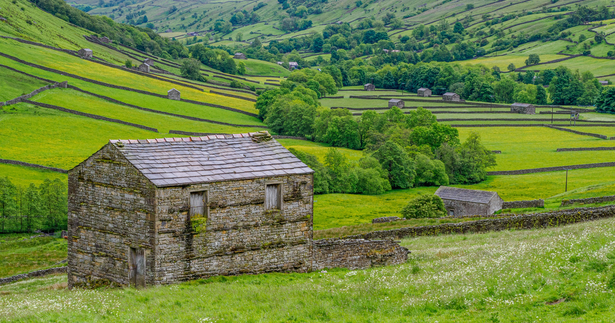 Yorkshire12 - Yorkshire Meadows, Barns and Waterfalls