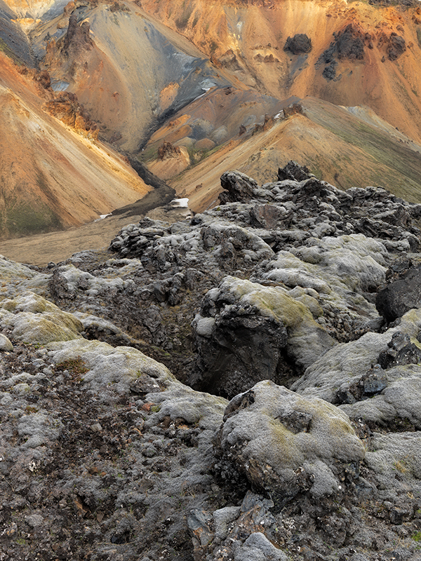 Lava, moss and rhyolite - Iceland landscapes