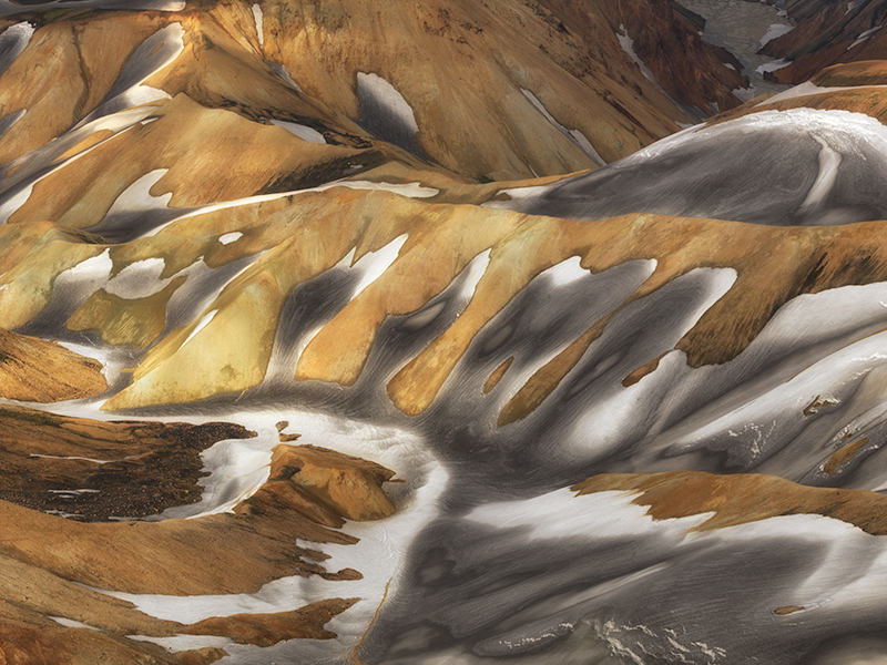 Landmannalaugar aerial study #2 - Iceland Highland Aerials
