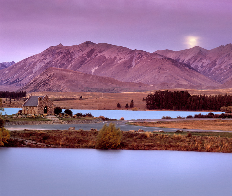 Lake Tekapo Moonrise - New Zealand