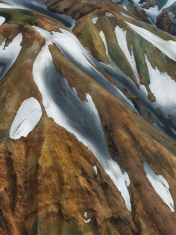 Landmannalaugar aerial study #9 - Iceland Highland Aerials