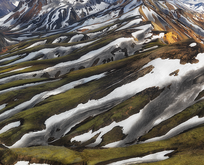 Landmannalaugar aerial study #1 - Iceland Highland Aerials