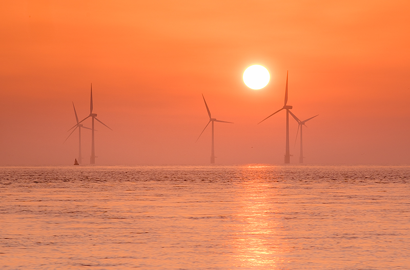 Norfolk coast landscape photography from Scratby Sands Windfarm by John Duckett
