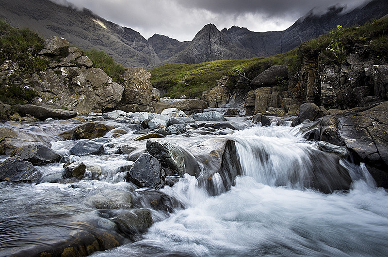 Scotland landscape photography of the Fairy Pools on the Isle of Skye by John Duckett