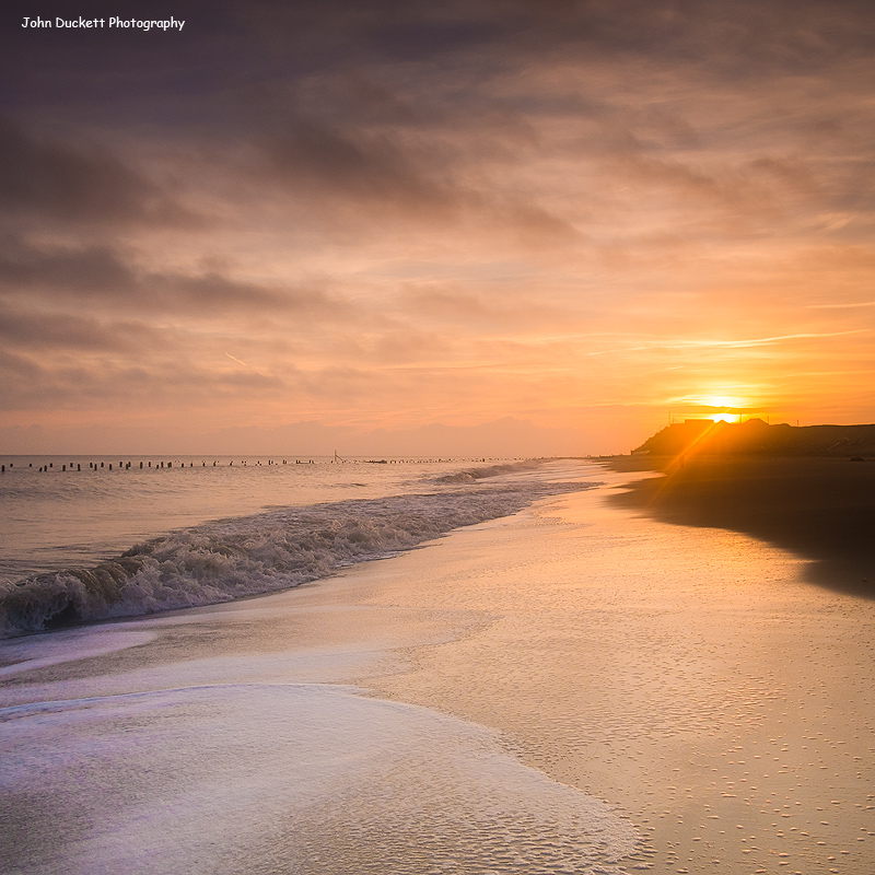 Norfolk Coast photography of Happisburgh Beach