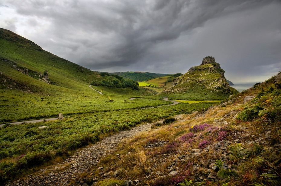 Looking along the Valley of Rocks