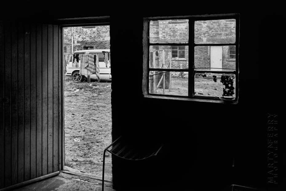 Striking image from South African township