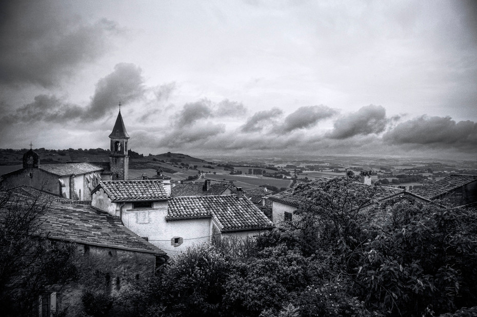 Lautrec village in atmospheric photo
