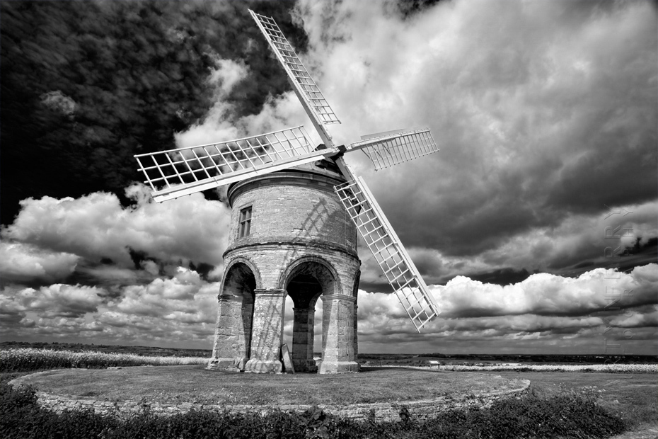 Dramatic clouds over Chesterton Windmill in Warwickshire