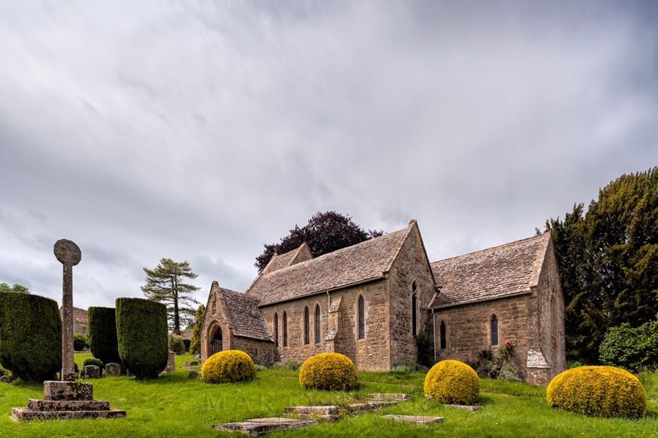 St. Peter's Church in the Cotswold village of Duntisbourne Abbots