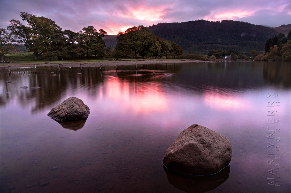 Friars Crag sunrise at Derwentwater