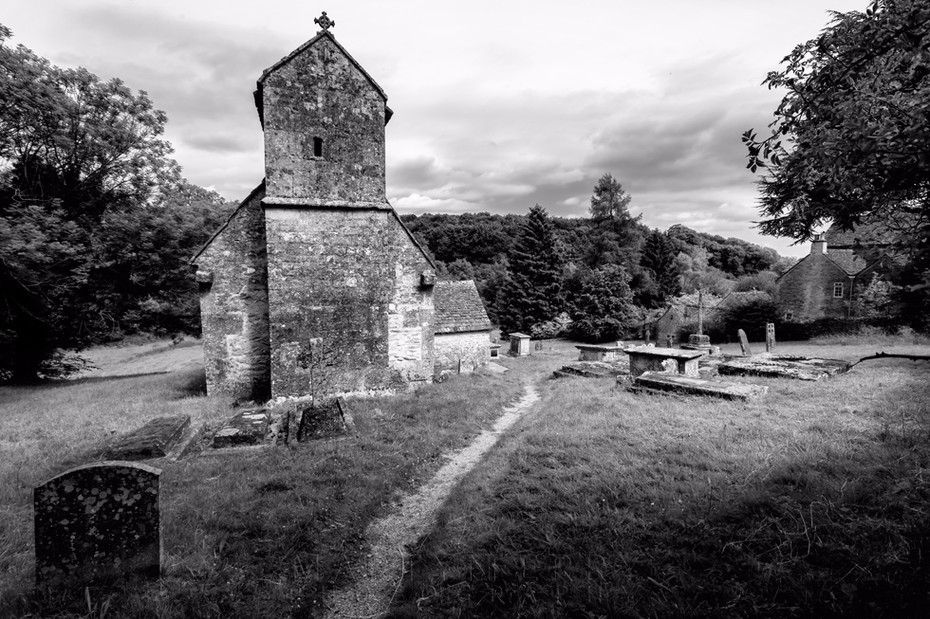 Duntisbourne Rouse Church of St. Michael's in the Gloucestershire Cotswolds