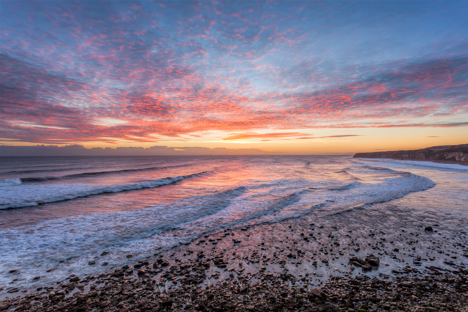 North east coast sunrise at Seaham