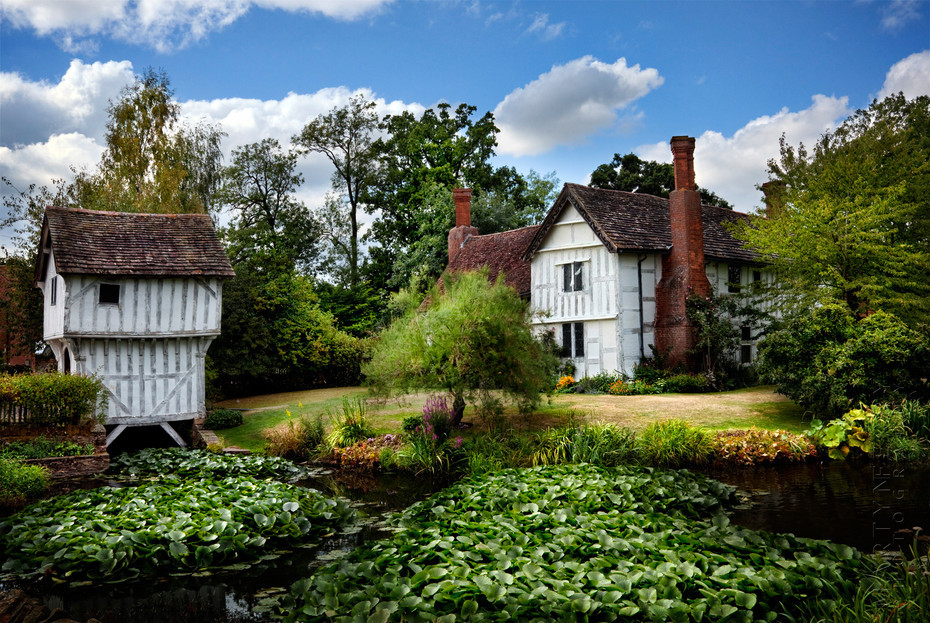 Beautiful view of Lower Brockhampton in summer