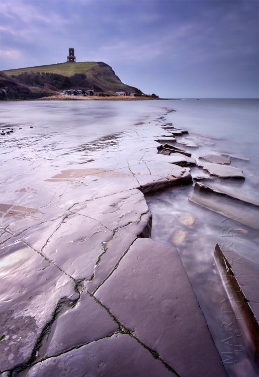 Kimmeridge coastal ledges lead to Clavell Tower