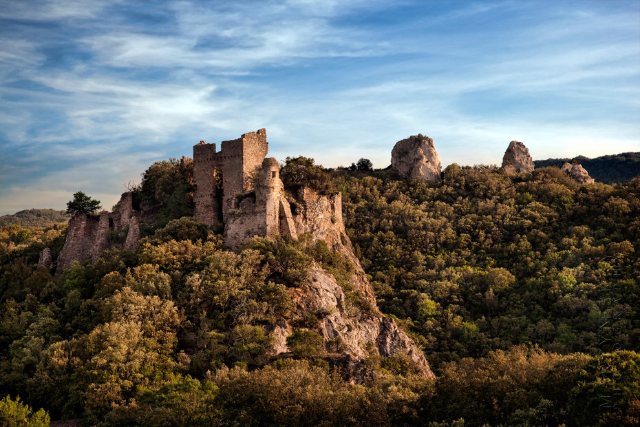 Beautiful ruins of Chateau de Durfort